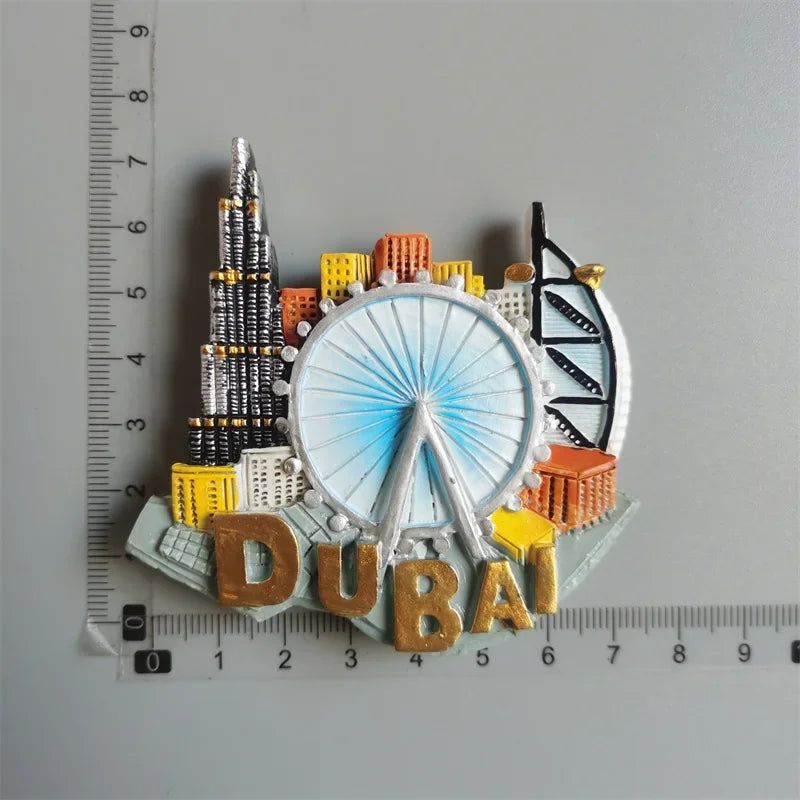 Fridge magnets Ronda Verona Italy Praha Ronda Greece Brasil Dominica Dubai Roma Tenerife Thailand Maldives Mexico Turkey sticker - Grand Goldman