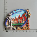 Fridge magnets Tourist Souvenir Magnetic Sticker Spain Ireland Norway Holland Dubai Japan Kenya Belgium Tanzania Malta New York - Grand Goldman