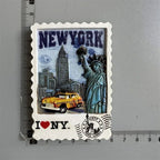 Fridge magnets Tourist Souvenir Magnetic Sticker Spain Ireland Norway Holland Dubai Japan Kenya Belgium Tanzania Malta New York - Grand Goldman