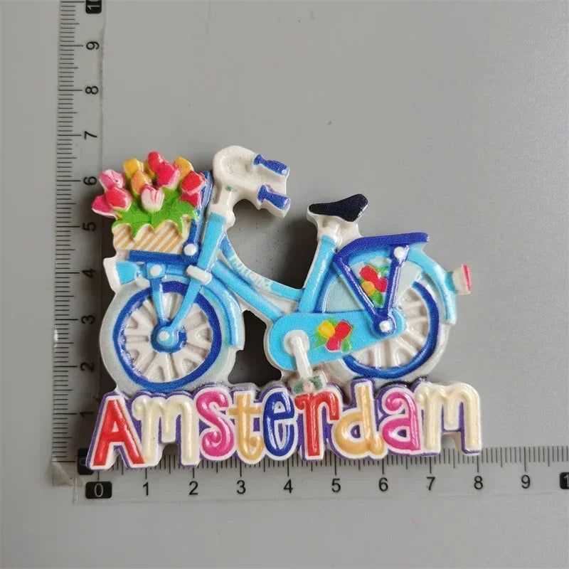 Fridge magnets Tourist Souvenir Magnetic Sticker Spain Ireland Norway Holland Dubai Japan Kenya Belgium Tanzania Malta New York - Grand Goldman