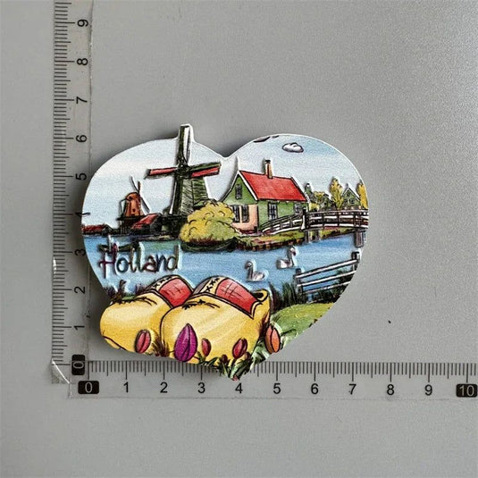 Fridge magnets Tourist Souvenir Magnetic Sticker Spain Ireland Norway Holland Dubai Japan Kenya Belgium Tanzania Malta New York - Grand Goldman