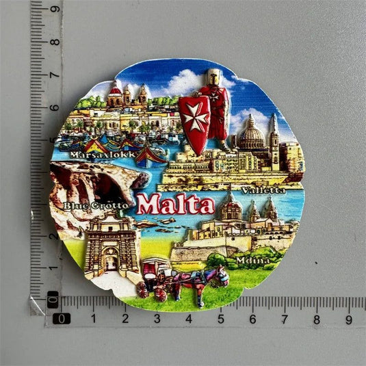 Fridge magnets Tourist Souvenir Magnetic Sticker Spain Ireland Norway Holland Dubai Japan Kenya Belgium Tanzania Malta New York - Grand Goldman