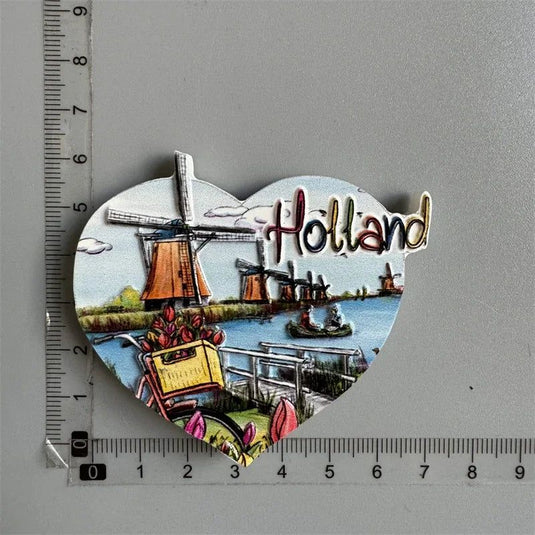 Fridge magnets Tourist Souvenir Magnetic Sticker Spain Ireland Norway Holland Dubai Japan Kenya Belgium Tanzania Malta New York - Grand Goldman