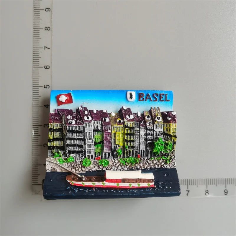 Fridge magnets tourist souvenir Switzerland Reykjavik Iceland Belgium BAHRAIN New York Norway Sweden Refrigerator Stickers - Grand Goldman