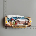 Fridge magnets tourist souvenir Switzerland Reykjavik Iceland Belgium BAHRAIN New York Norway Sweden Refrigerator Stickers - Grand Goldman
