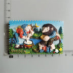 Fridge magnets tourist souvenir Switzerland Reykjavik Iceland Belgium BAHRAIN New York Norway Sweden Refrigerator Stickers - Grand Goldman