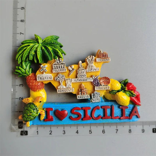 Fridge magnet New Orleans Dominican Republic Finland Pompei Italy Iceland Spain Thailand Cyprus Budapest Andorra Egypt Magnetic Stickers - Grand Goldman