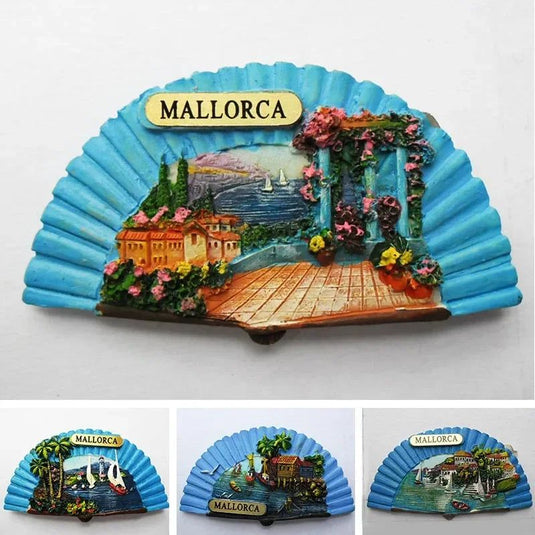 Fridge magnet spain Tourism souvenir European Mallorca Refrigerator magnetic Stickers for home decoration Travel Gifts - Grand Goldman