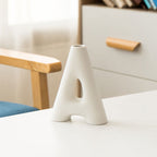 Frosted Letters AB Ceramic Vase Decoration European Retro Large-caliber Matte - Grand Goldman