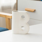 Frosted Letters AB Ceramic Vase Decoration European Retro Large-caliber Matte - Grand Goldman