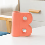 Frosted Letters AB Ceramic Vase Decoration European Retro Large-caliber Matte - Grand Goldman