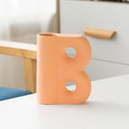 Frosted Letters AB Ceramic Vase Decoration European Retro Large-caliber Matte - Grand Goldman