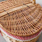 Fruit Basket Craft Basket Rural Round 20-30 Basket Wicker Basket Japanese Style - Grand Goldman