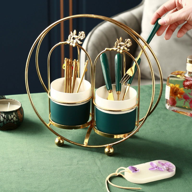 Fruit Insert Ins Nordic Style Fork Set - Grand Goldman