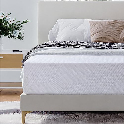 Full Mattress - 8 Inch Green Tea Memory Foam Mattress- Full Mattress in a Box - CertiPUR-US Certified Fiberglass Free Mattress - Gel Layer - Medium Firm - 54"x75" - Grand Goldman