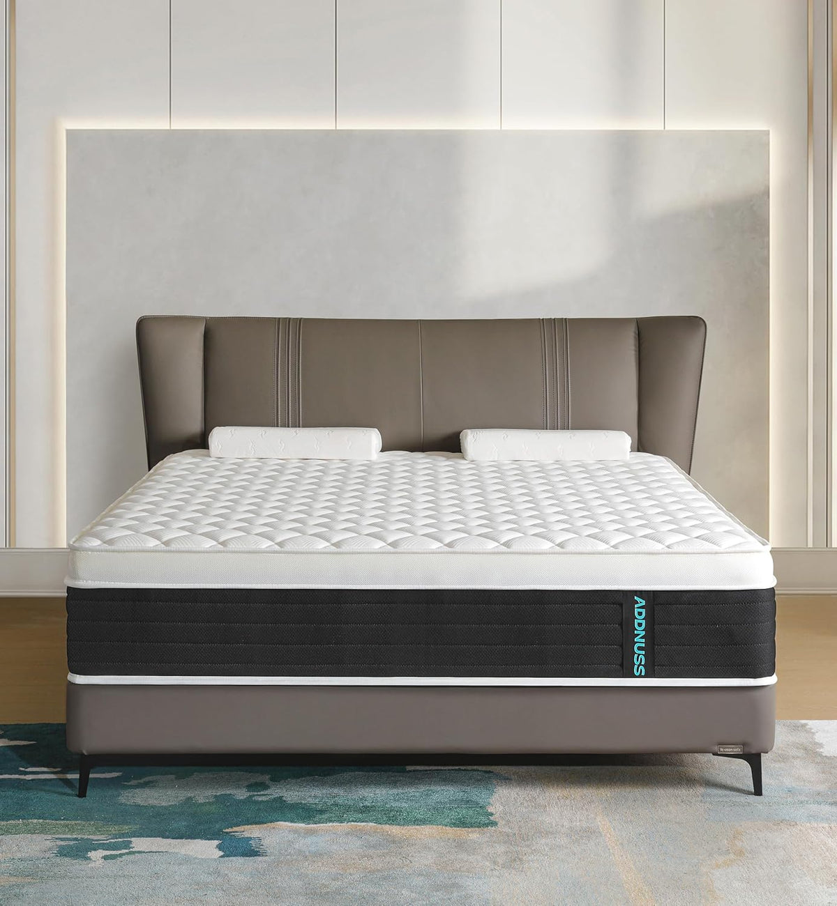 Full Mattresses,Hybrid 12 Inch Full Mattress in a Box,Memory Foam & Individually Pocket Spring for Pain Relief,Medium Firm Black Full Mattress,Pressure Relief,Certified. - Grand Goldman