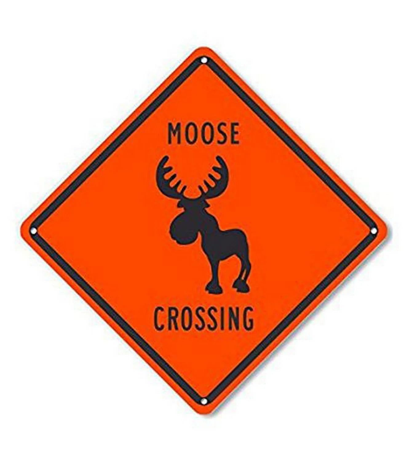 Funny Metal Tin Sign Bear Panda Turtle Mouse Xing Caution Crossing Sign Wildlife Gift for Indoor Outdoor Wall Decor Square Sign - Grand Goldman