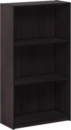 Furinno Basic 3-Tier Bookcase Storage Shelves, French Oak Grey - Grand Goldman