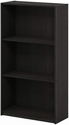 Furinno Basic 3-Tier Bookcase Storage Shelves, French Oak Grey - Grand Goldman