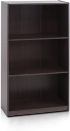 Furinno Basic 3-Tier Bookcase Storage Shelves, French Oak Grey - Grand Goldman