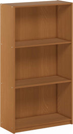 Furinno Basic 3-Tier Bookcase Storage Shelves, French Oak Grey - Grand Goldman