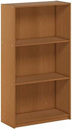 Furinno Basic 3-Tier Bookcase Storage Shelves, French Oak Grey - Grand Goldman