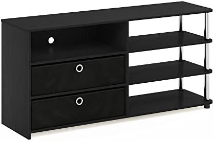 Furinno Classic Stand for TV up to 55 Inch, Espresso - Grand Goldman