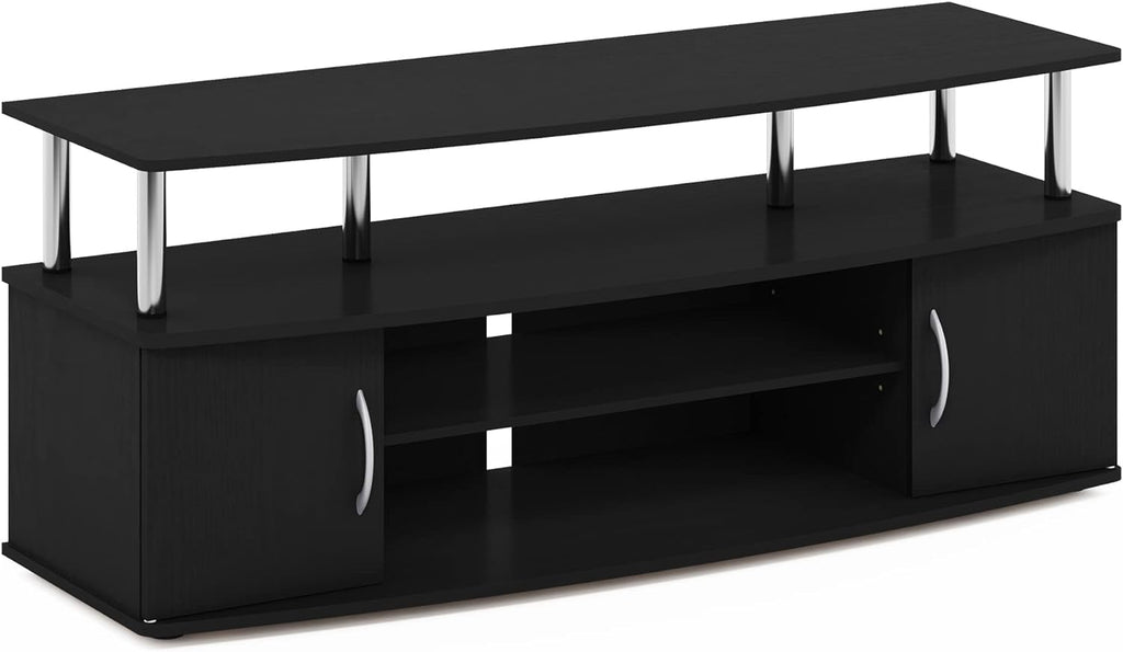 Furinno JAYA Large Entertainment Stand for TV Up to 55 Inch, Blackwood - Grand Goldman