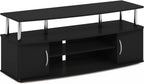 Furinno JAYA Large Entertainment Stand for TV Up to 55 Inch, Blackwood - Grand Goldman