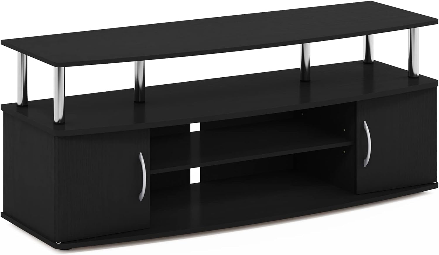 Furinno JAYA Large Entertainment Stand for TV Up to 55 Inch, Blackwood - Grand Goldman