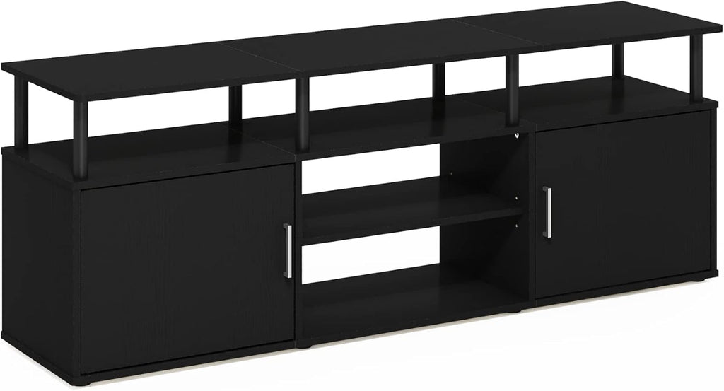 Furinno JAYA Large Entertainment Stand for TV Up to 55 Inch, Blackwood - Grand Goldman