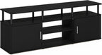 Furinno JAYA Large Entertainment Stand for TV Up to 55 Inch, Blackwood - Grand Goldman