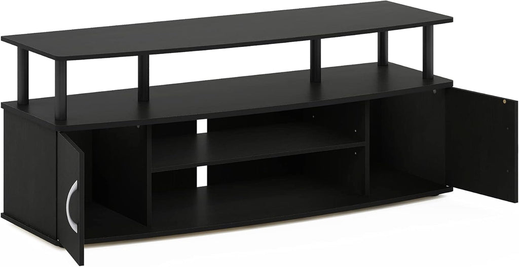 Furinno JAYA Large Entertainment Stand for TV Up to 55 Inch, Blackwood - Grand Goldman