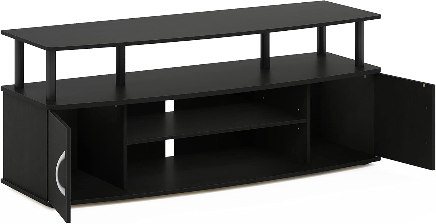 Furinno JAYA Large Entertainment Stand for TV Up to 55 Inch, Blackwood - Grand Goldman