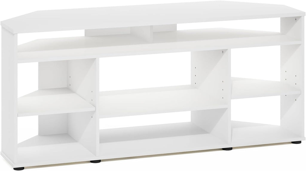 Furinno Turn-N-Tube Easy Assembly 4-Tier Petite Entertainment Center / TV Stand / TV Unit / TV Desk, Blackwood - Grand Goldman