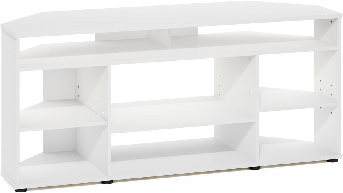 Furinno Turn-N-Tube Easy Assembly 4-Tier Petite Entertainment Center / TV Stand / TV Unit / TV Desk, Blackwood - Grand Goldman