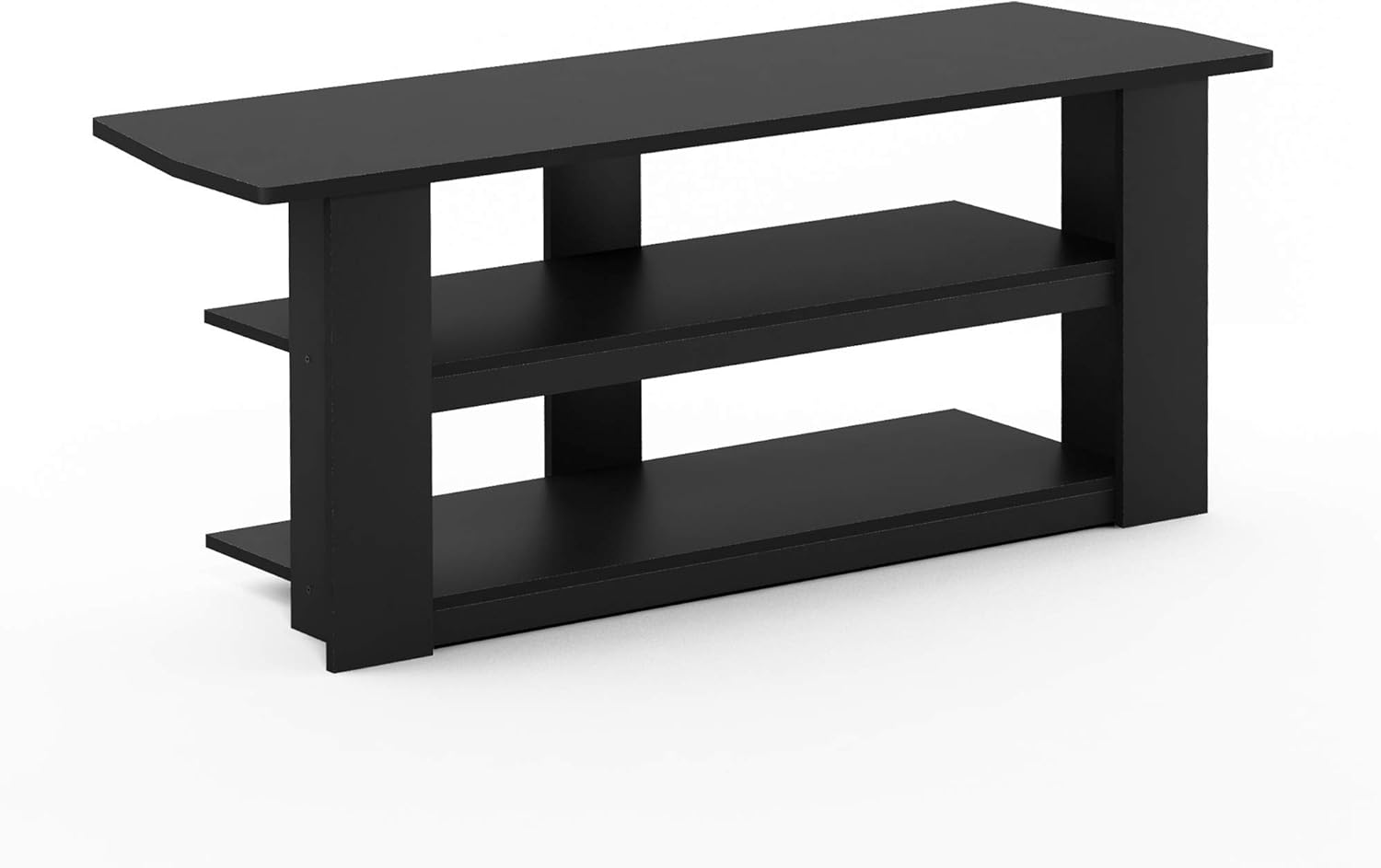 Furinno Turn-N-Tube Easy Assembly 4-Tier Petite Entertainment Center / TV Stand / TV Unit / TV Desk, Blackwood - Grand Goldman