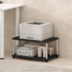 Furinno Turn-S-Tube No Tools 3-Tier Entertainment TV Stands, Espresso/Black - Grand Goldman