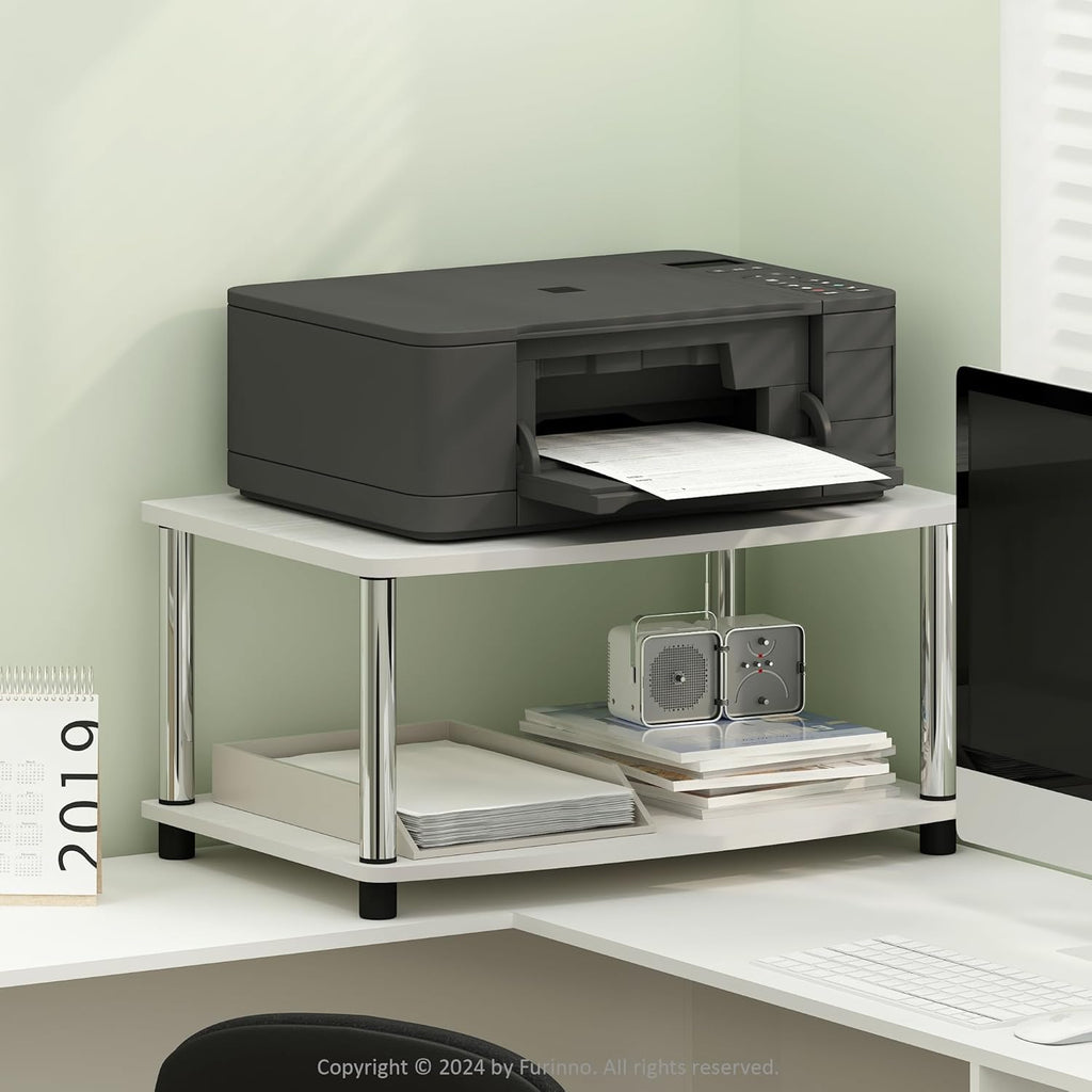 Furinno Turn-S-Tube No Tools 3-Tier Entertainment TV Stands, Espresso/Black - Grand Goldman