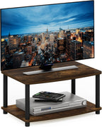 Furinno Turn-S-Tube No Tools 3-Tier Entertainment TV Stands, Espresso/Black - Grand Goldman