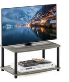 Furinno Turn-S-Tube No Tools 3-Tier Entertainment TV Stands, Espresso/Black - Grand Goldman