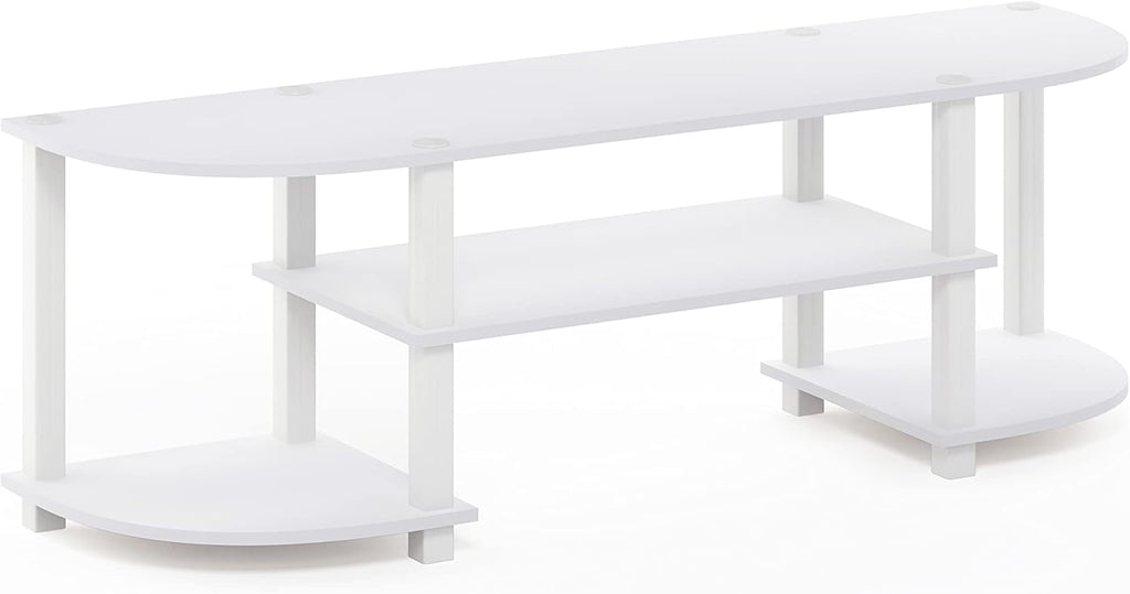 Furinno Turn-S-Tube Wide TV Entertainment Center, Black/Grey - Grand Goldman