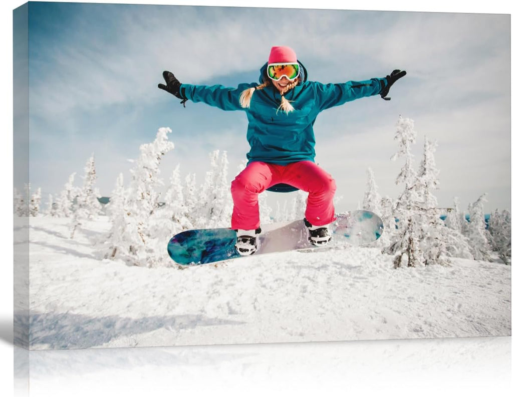 GMissT Canvas Prints With Your Photos - Personalized Pictures On Canvas Custom Poster for Home Decor - Floating Frames & Gift Wrapping Available - Grand Goldman