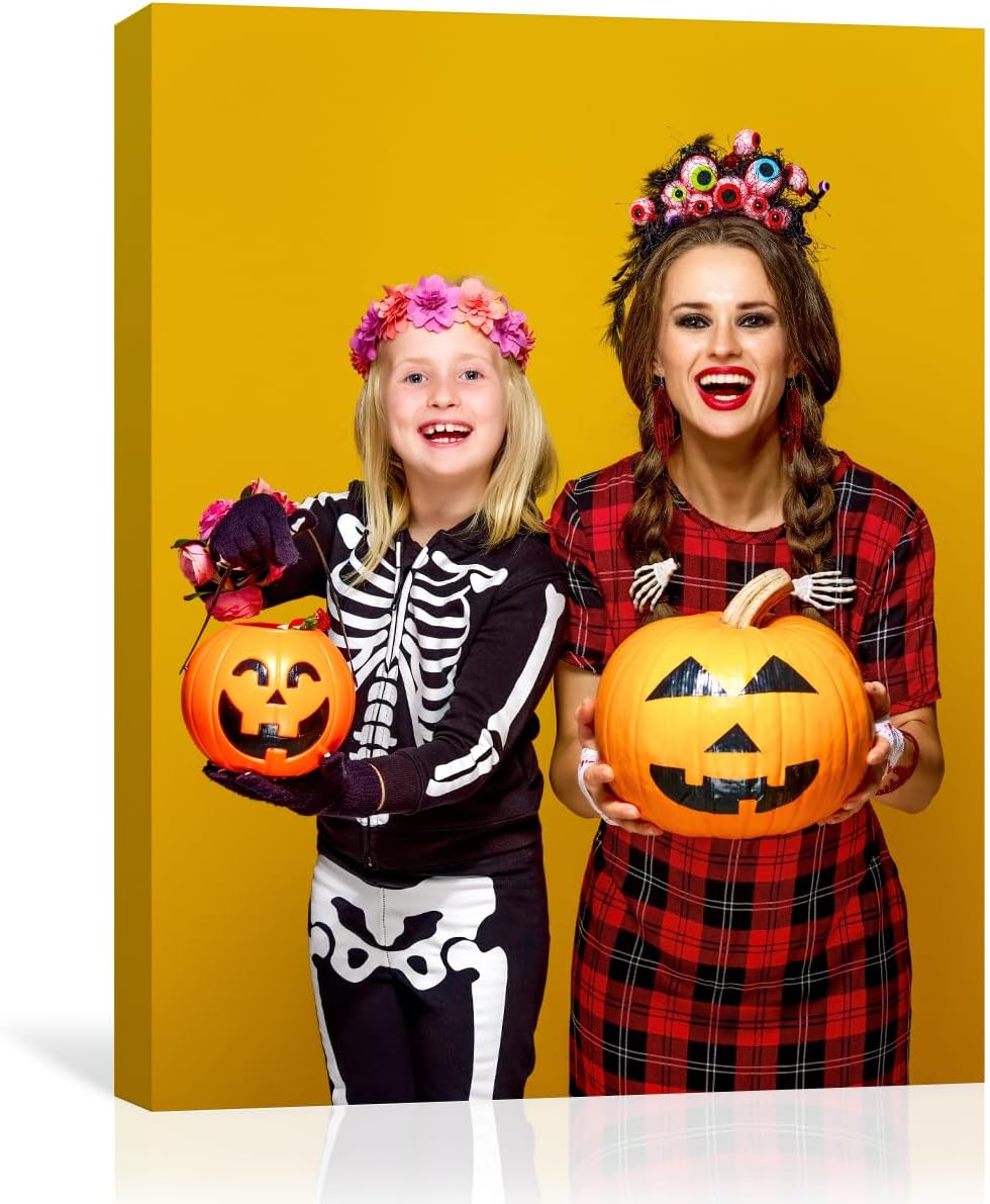 GMissT Canvas Prints With Your Photos - Personalized Pictures On Canvas Custom Poster for Home Decor - Floating Frames & Gift Wrapping Available - Grand Goldman