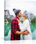 GMissT Canvas Prints With Your Photos - Personalized Pictures On Canvas Custom Poster for Home Decor - Floating Frames & Gift Wrapping Available - Grand Goldman