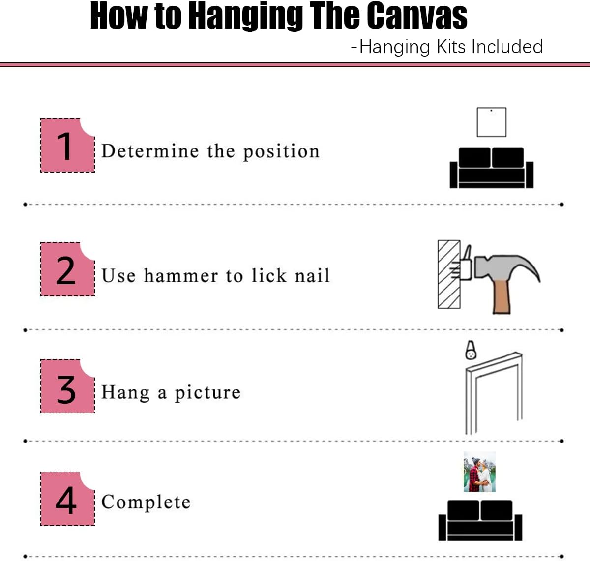 GMissT Canvas Prints With Your Photos - Personalized Pictures On Canvas Custom Poster for Home Decor - Floating Frames & Gift Wrapping Available - Grand Goldman