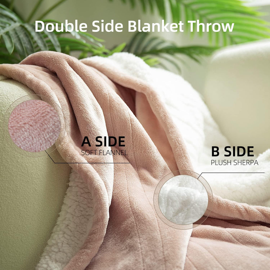 GOTCOZY Heated Blanket Electric Throw 50''X60''- Soft Silky Plush Electric Blanket with 4 Heating Level & 3 Hour Auto Off Heating Blanket, ETL Certified Machine Washable (Rose Dust) - Grand Goldman