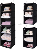 GRANNY SAYS 3-Shelf Hanging Closet Organizer and Storage, Collapsible Hanging Closet Shelves, Hanging Organizer for Closet & RV, Gray, 29 ½" H X 12" W X 12" D, 1-Pack - Grand Goldman