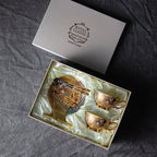 GUSTAV KLIMT English Bone China Vintage Coffee Cup And Saucer Set Japnese Tea Ceremony Gift Package for Mother Dad Father Birthday Valentines Wedding - Grand Goldman