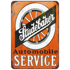 Garage Full Service Repair Shop Metal Tin Signs Posters Plate Wall Decor for Garage Bars Man Cave Cafe Club Retro Posters Plaque - Grand Goldman